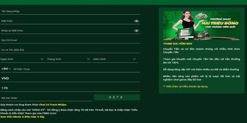 Hướng dẫn chi tiết quy trình đăng ký FB88